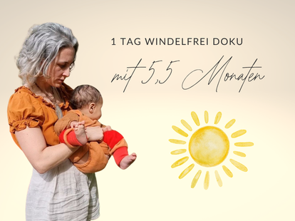 Frau hält ihr Baby ab, WindelFREI, wickeln, Windeln, Stoffwindeln